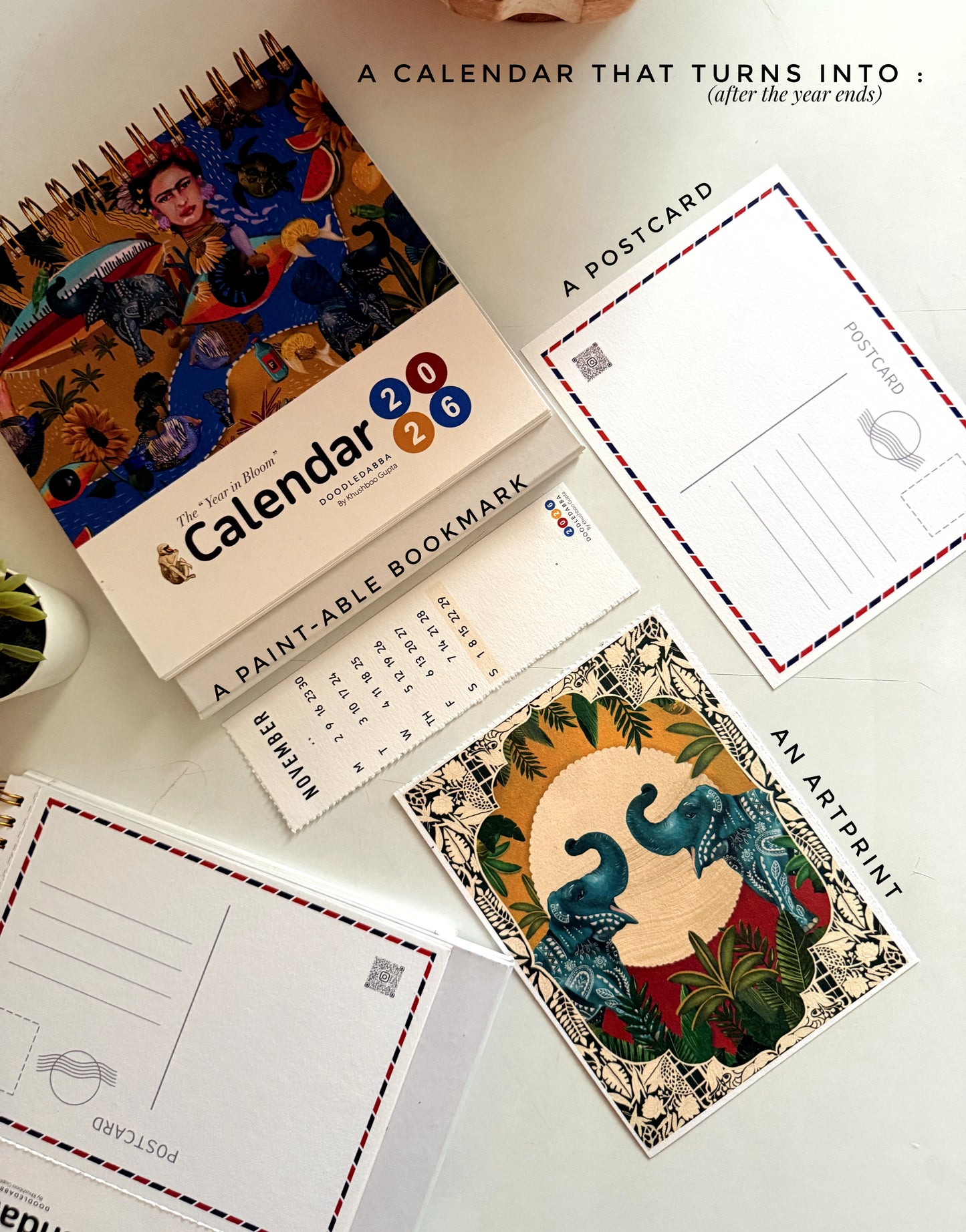 Calendar Gift Box - DoodleDabba Year in Bloom Calendar 2026