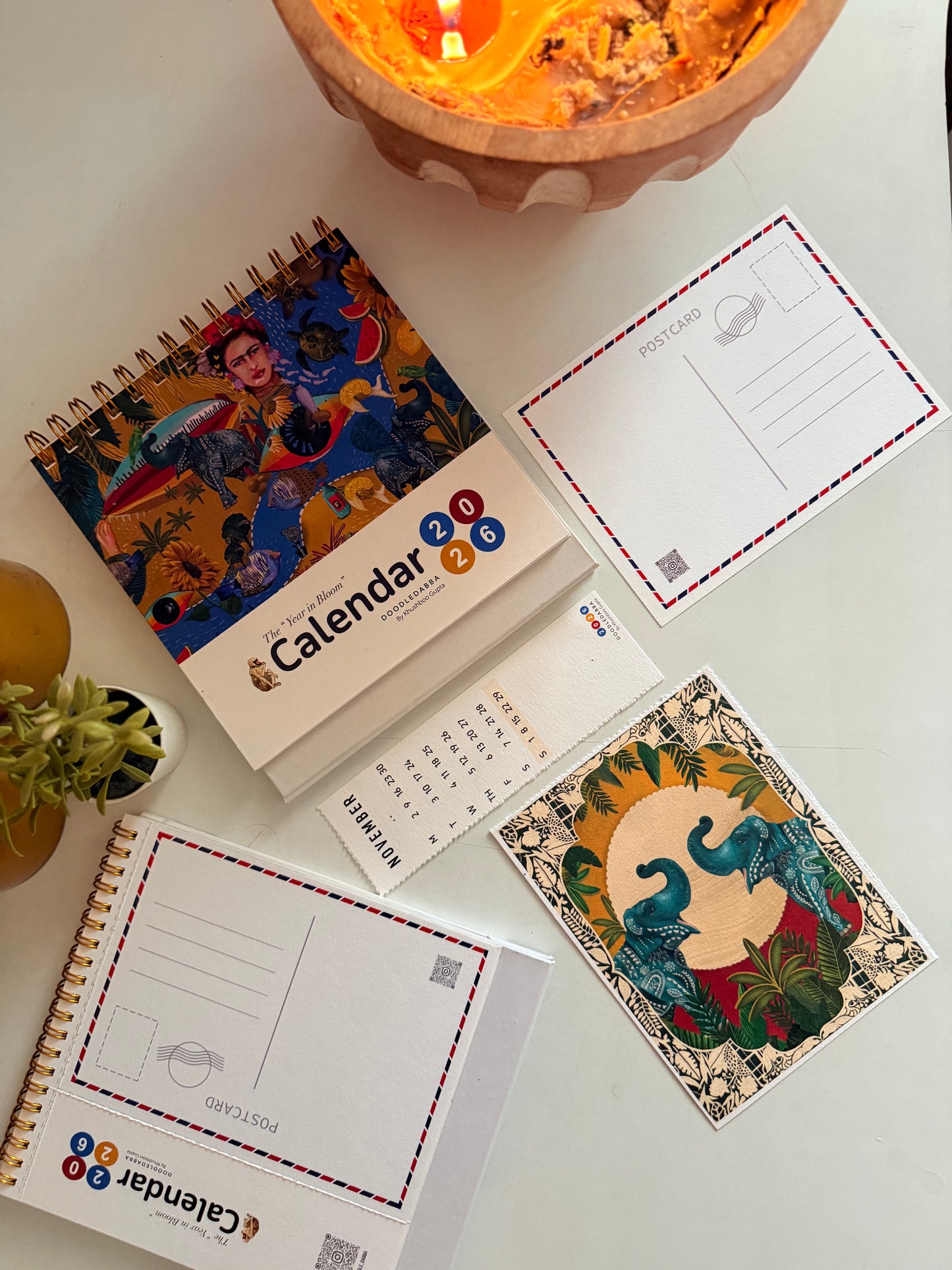 DoodleDabba 2026 "The Year in Bloom" Calendar