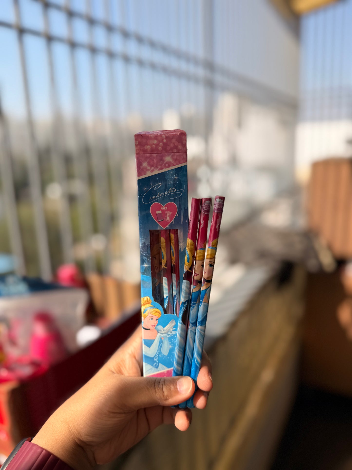 Cinderella Pencils - All in one Pencil, Eraser & Sharpner Pack