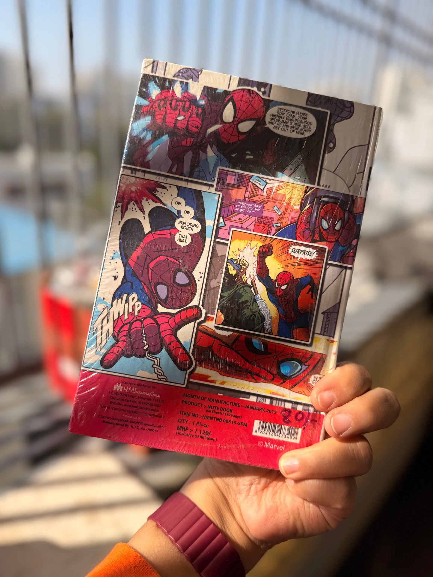 Spiderman Notebook A5 Hardbound