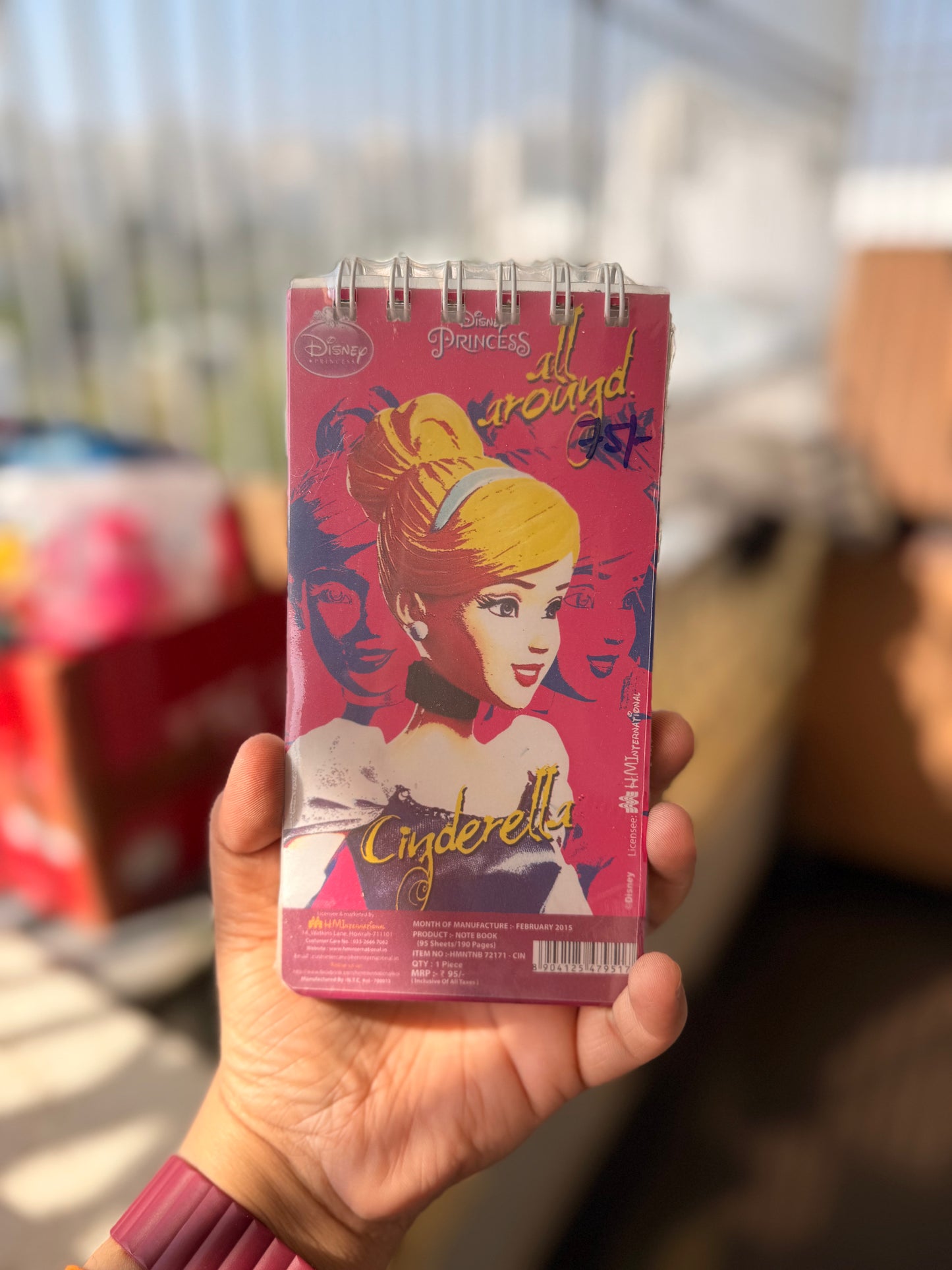 Cinderella Bookmark Notepad for Kids