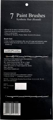 FABER-CASTELL 7 Paint Brushes (Round) (Blue)