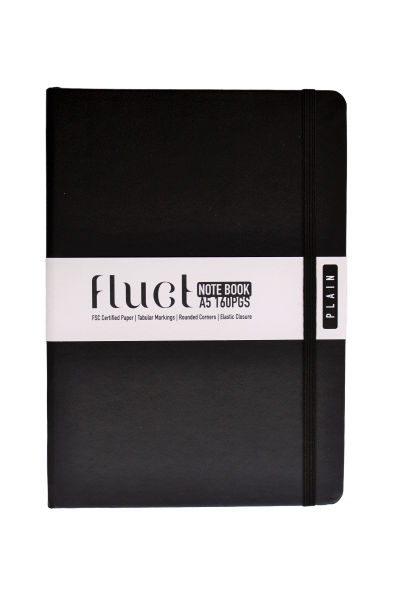 Fluct Notebook by Anupam With Elastic Closure A5 192 pages (Single-Ruled pages)
