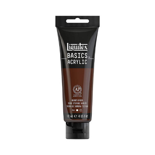 Liquitex Basics Acrylic Color- Burnt Umber (118ml)