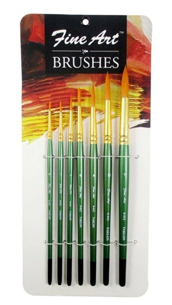 Pidilite Fine Art Painting Round Shape Brushes (Set of 7) Sizes: (1,2,3,4,5,6,8)