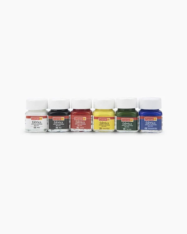 Camlin/ Camel Fabrica Acrylic Ultra RangeColors - 10ml Each, 6 Shades