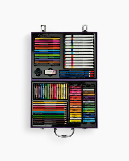 Camel Premium Art Studio Set Kit – Reusable Briefcase Style Pack | Comprehensive Art Supplies for Drawing & Painting | Ideal for Kids & Hobbyists
