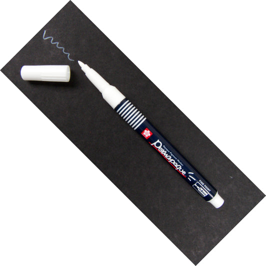 Sakura Permapaque Fine Point Opaque Pigment Permanent Marker- White - 1 mm