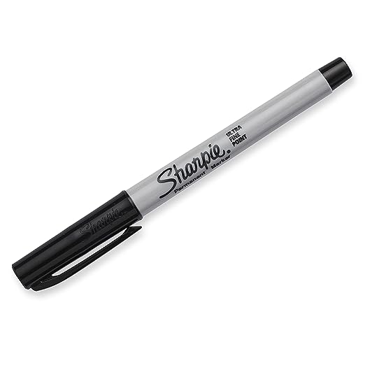 Sharpie Ultra Fine Point Permanent Markers, Black Ink, Resists Fading and Water