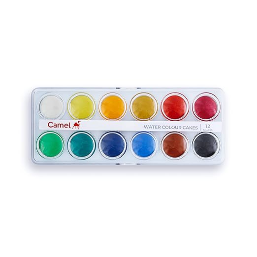 Camel Student Water Color Cakes - 12 Shades