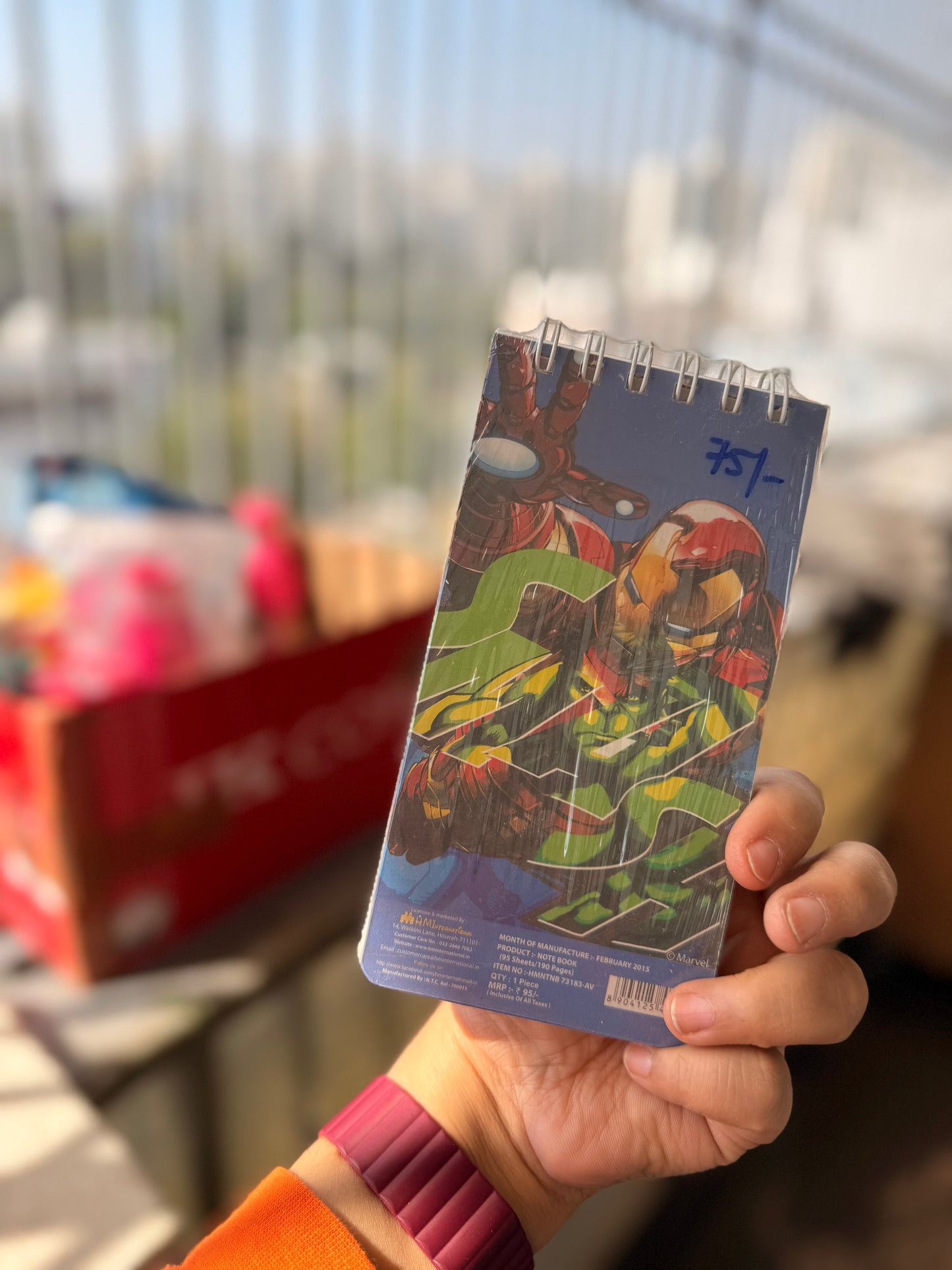 Spiderman Bookmark Notepad for Kids