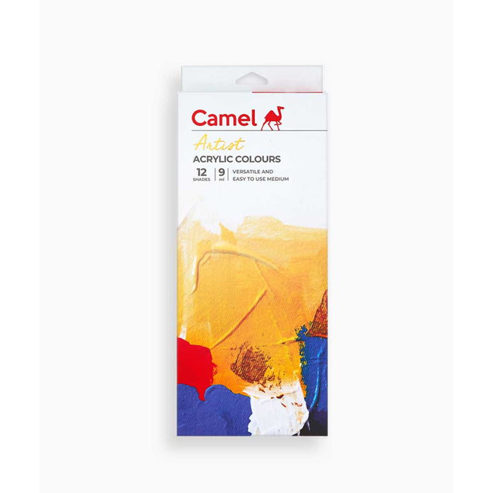 Camlin/Camel Artist Acrylic Colors | Assorted 12 shades | 9 ml Each