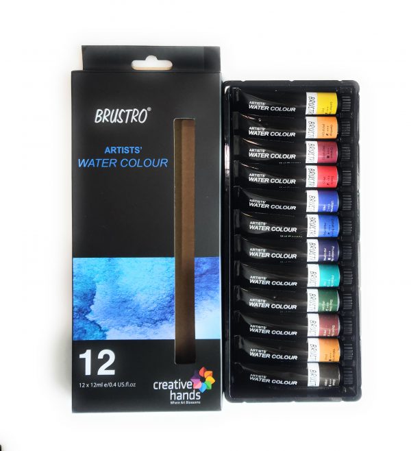 BRUSTRO Artists ’ Watercolour Set of 12 Colours X 12ML Tubes