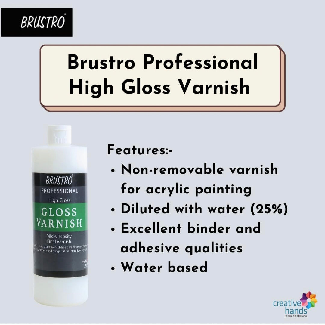 Brustro Professional High Gloss Varnish 200 Ml