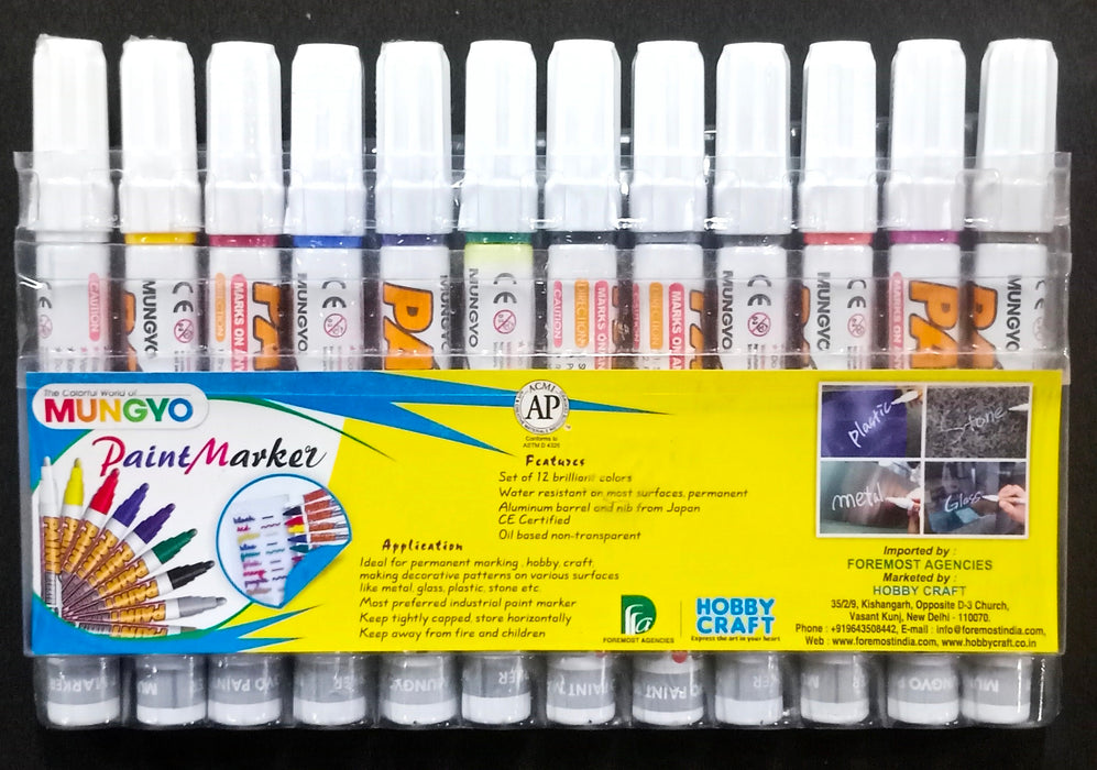 Mungyo Paint Marker ( Set of 12 Markers )