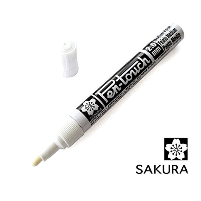 Sakura Pen Touch Paint Marker, White 2.0mm Medium -art Craft Pen Marker