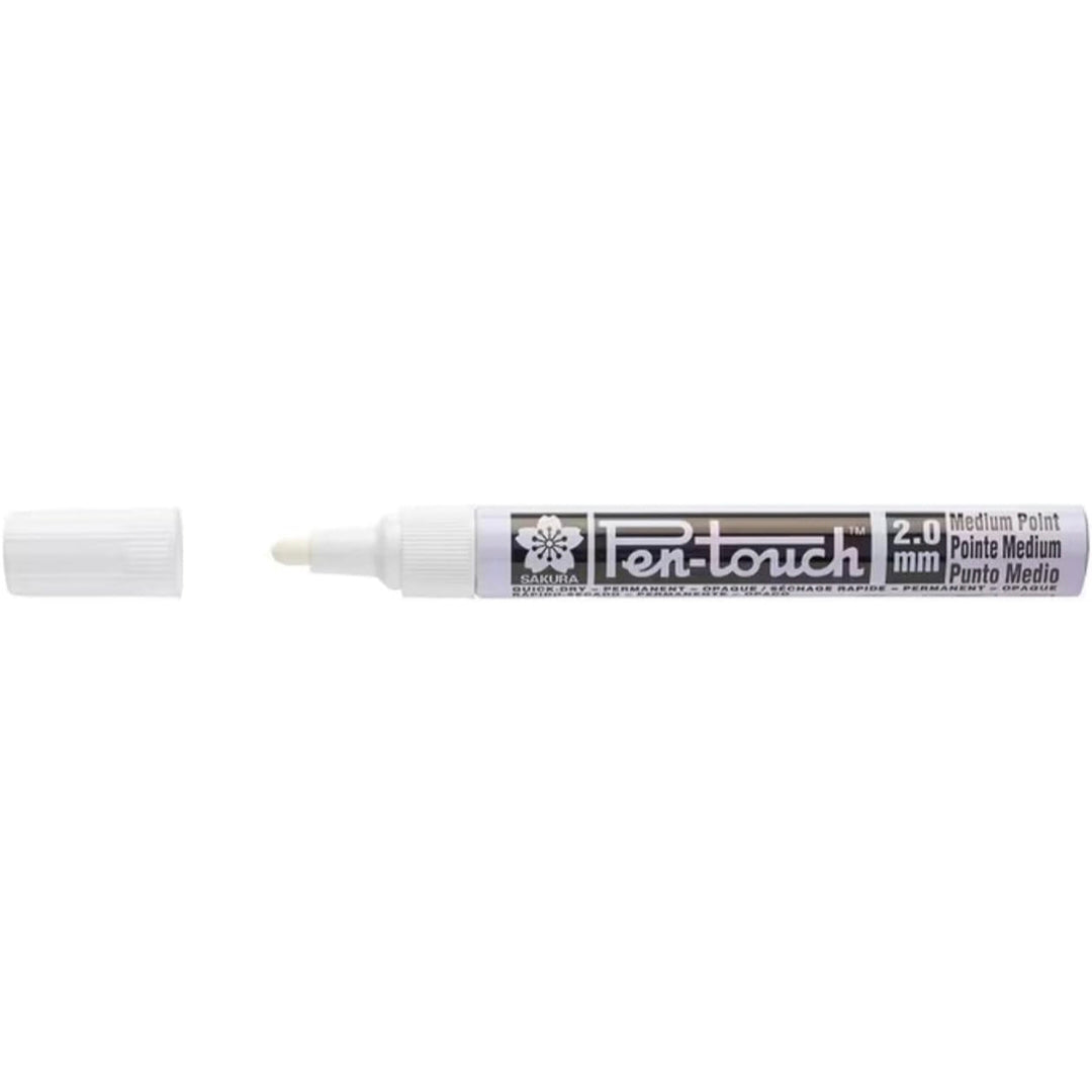 Sakura Pen Touch Paint Marker, White 2.0mm Medium -art Craft Pen Marker