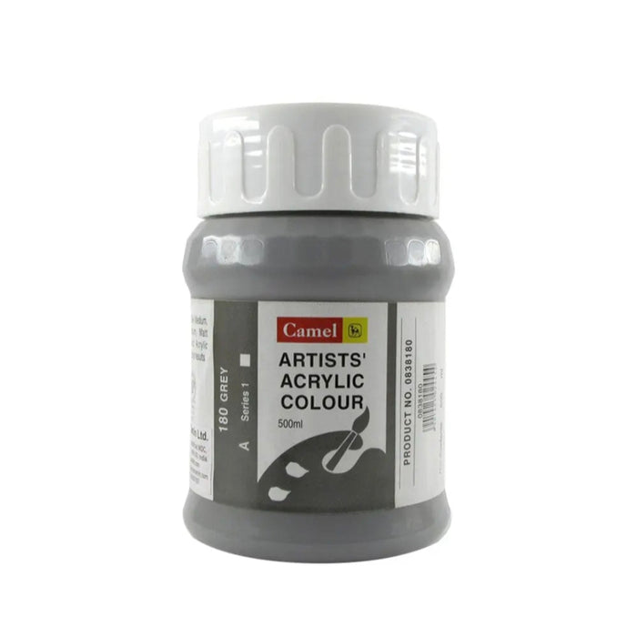 Camlin/Camel Artist Acrylic Colour 500ml- Grey
