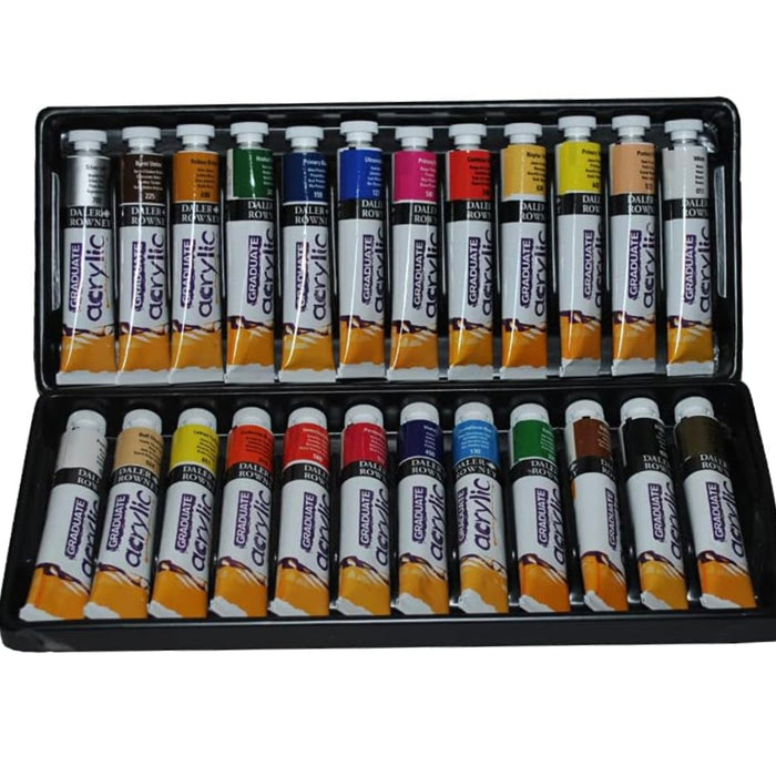 Daler Rowney Graduate Acrylic Colour Paint Tube Set (24x22 ml)