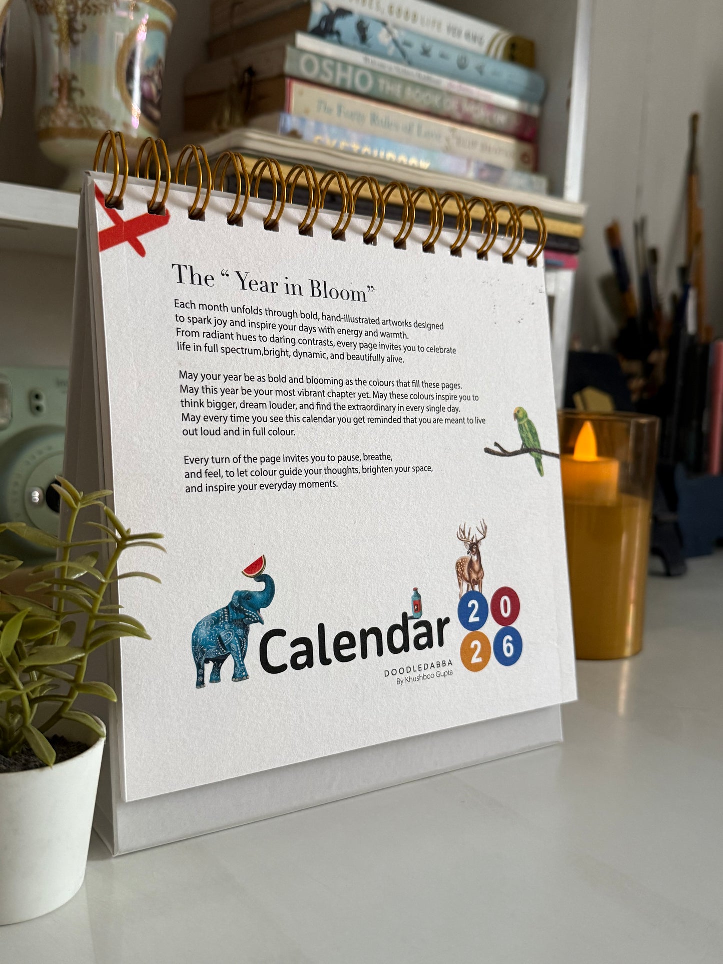 DoodleDabba 2026 "The Year in Bloom" Calendar