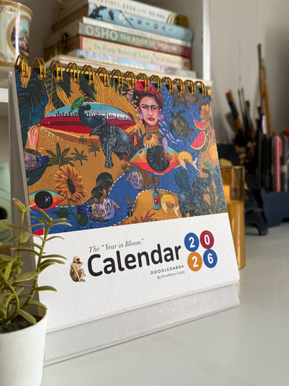 DoodleDabba 2026 "The Year in Bloom" Calendar