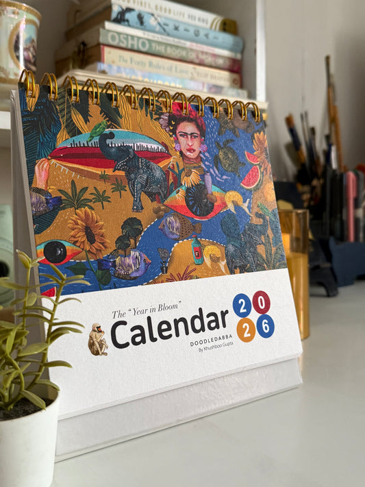 DoodleDabba 2026 "The Year in Bloom" Calendar
