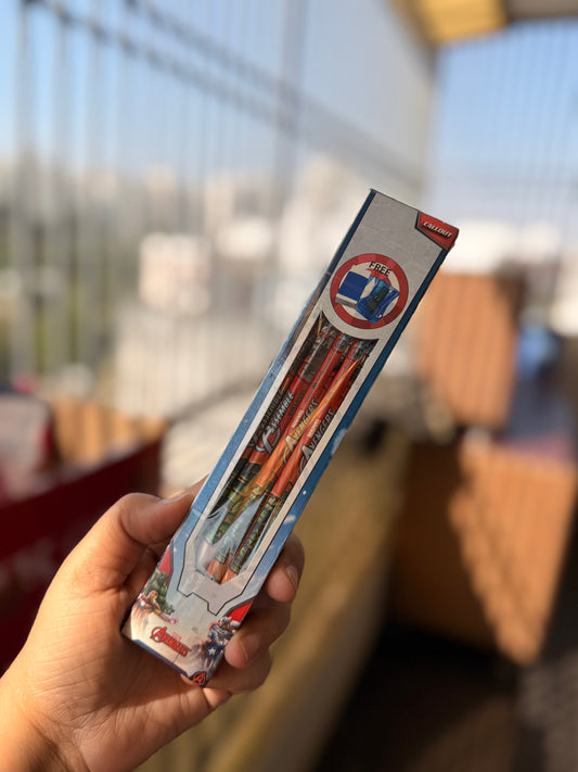 Avengers Pencils - All in One Pencil, Sharpner & Eraser set
