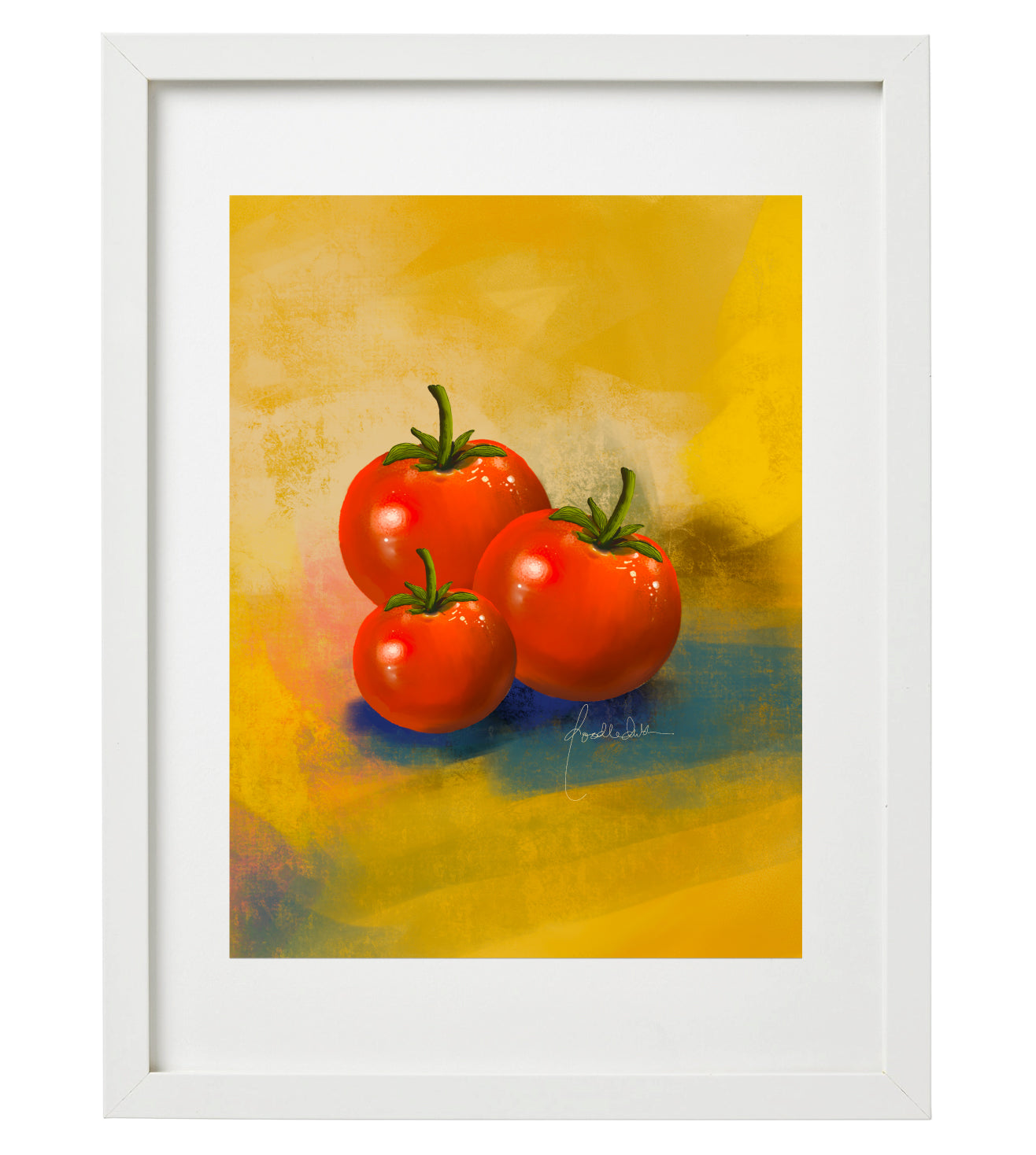 Fresh Tomato Wall Art Print | Bold Red Fruit Painting | Vibrant Kitchen Artwork| Juicy Tomato Wall Art Print | Food Illustration| Modern Fruit Art