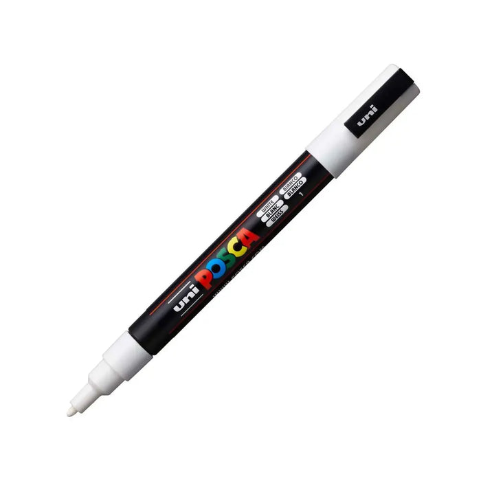 uni-ball Posca 3M 0.9-1.3 mm Bullet Shaped Paint Marker Pen | Reversible & Washable Tips | For Rocks Painting, Fabric, Wood, Canvas, Ceramic, Scrapbooking, DIY Crafts-  Pack of 1 (Loose)