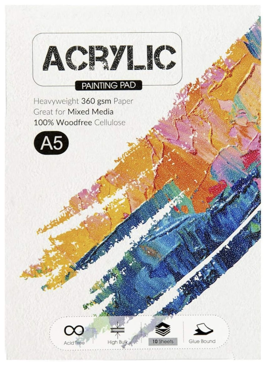 Scholar Artists' Acrylic Painting - Natural White Smooth 360 GSM