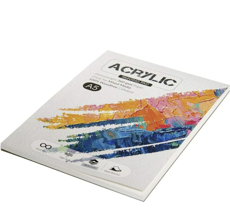 Scholar Acrylic Painting Pad (360 GSM Special Acrylic Painting Paper) (A5)