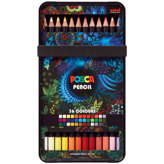 Uniball Posca  Colour Pencil Set 36