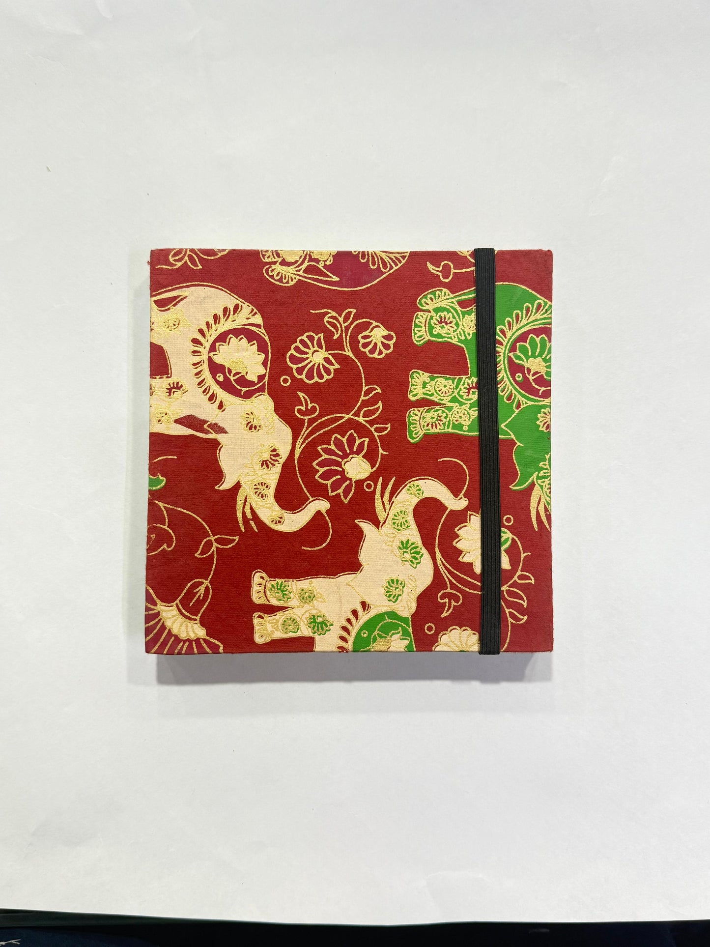 JAIPUR HAND MADE NOTE BOOK ( 6x6 SQUARE RED )
