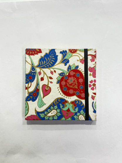 JAIPUR HAND MADE NOTE BOOK ( 6x6 SQUARE RED )