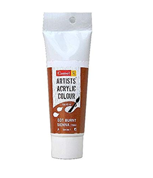 Camel Artists Acrylic Colour (40ml)- Burnt Sienna (031)