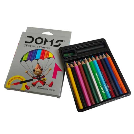 Doms 12 Color Pencils ( Small Pack )