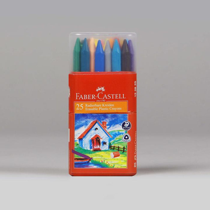 Faber-Castell Set Of 25 Erasable Plastic Crayons