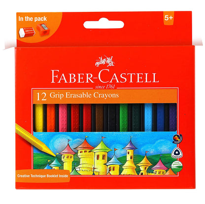 Faber-Castell 24 Grip Erasable Crayons