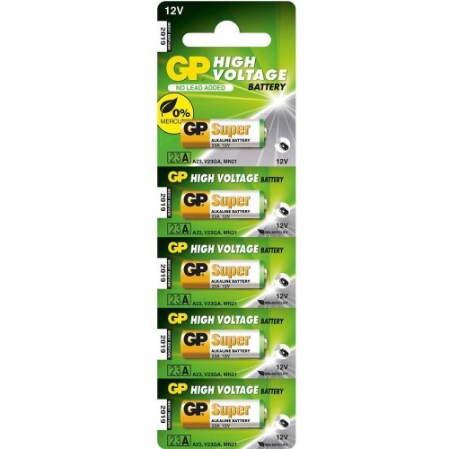 GP Super High Voltage 23A Battery (Pack of 5)