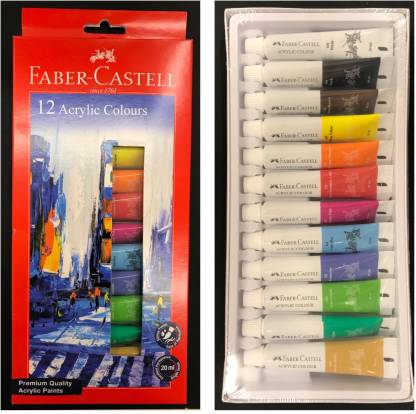 Faber-Castell Student Acrylic Colour Set - Pack of 12 (142012)