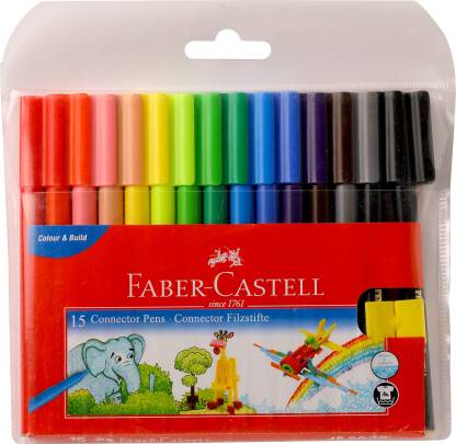 FABER-CASTELL 15 CONNECTOR PENS
