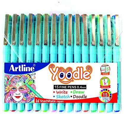 Artline Yoodle Fine Tip Pen-(Pack of 15)