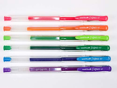 Uni-ball Signo 0.7 Roller ball pens ( Set of 8 colours )