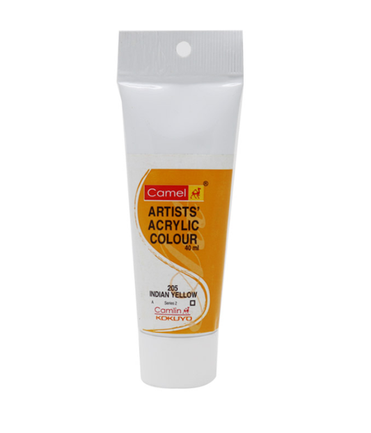 Camel Artists Acrylic Colour (40ml)- Indian Yellow (205)