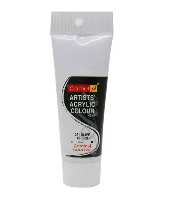 Camel Artists Acrylic Colour (40ml)- Olive Green (281)