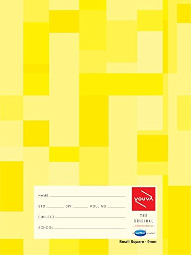 YOUVA JUMBO SIZE SMALL SQUARE NOTEBOOK (PACK OF 5) -COLOUR YELLOW