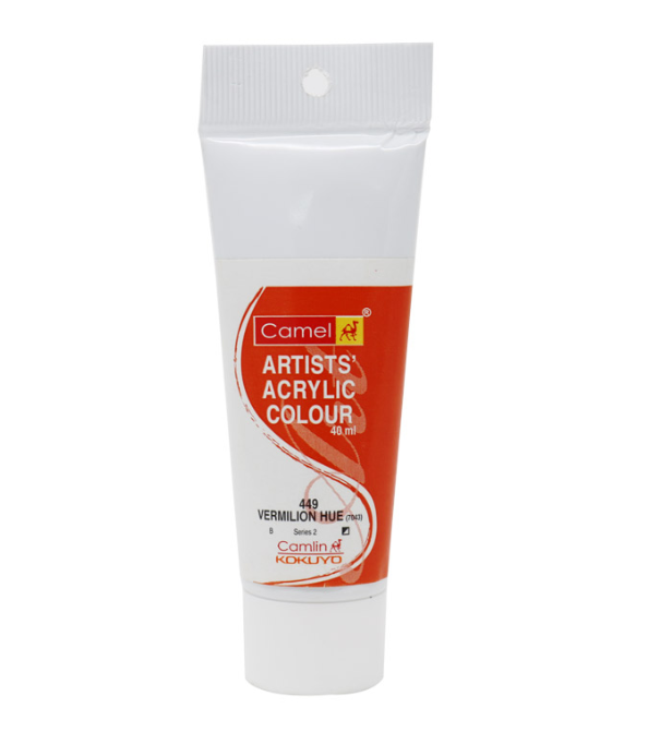 Camel Artists Acrylic Colour (40ml)- Vermilion Hue (449)