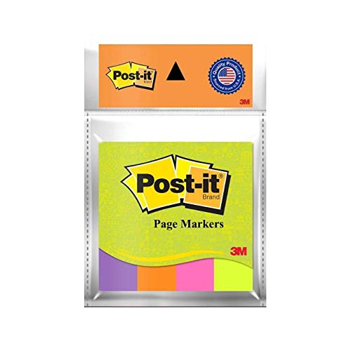 3M Post-it Color Page Marker Size: 2.5 cm x 7.6 cm ( Assorted 4 Colours )