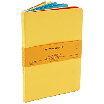 myPAPERCLIP Play Series Notebook Ruled, Multi-Color 192 Pages