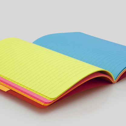 myPAPERCLIP Play Series Notebook Ruled, Multi-Color 192 Pages